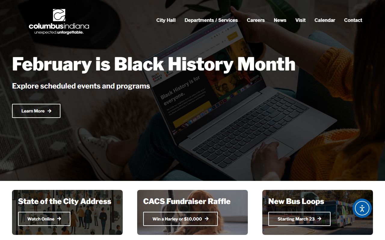 Columbus Indiana city website for court docket information