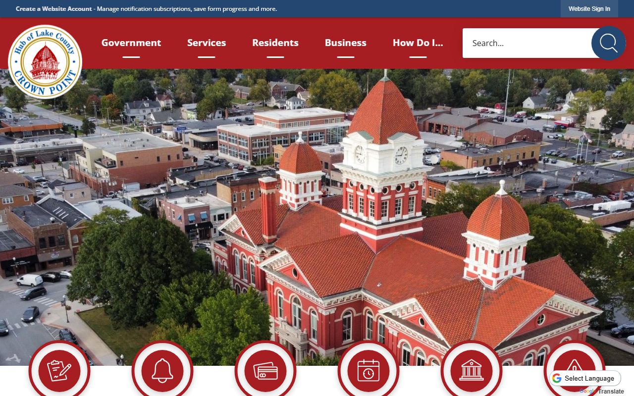 Crown Point Indiana court docket city resources
