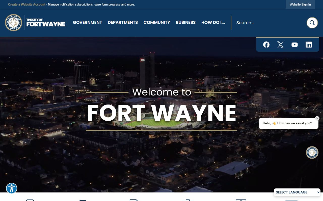 Fort Wayne Indiana court docket resources on city website