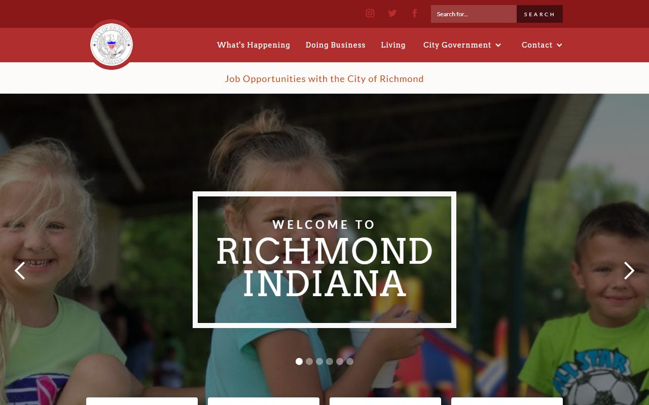 Richmond Indiana court docket resources on city website