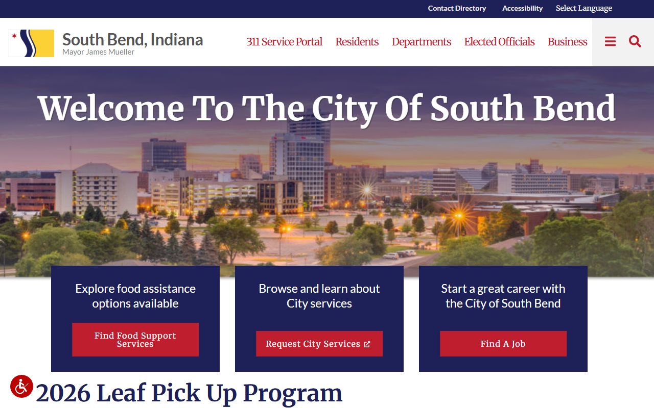 South Bend Indiana court docket resources on city website