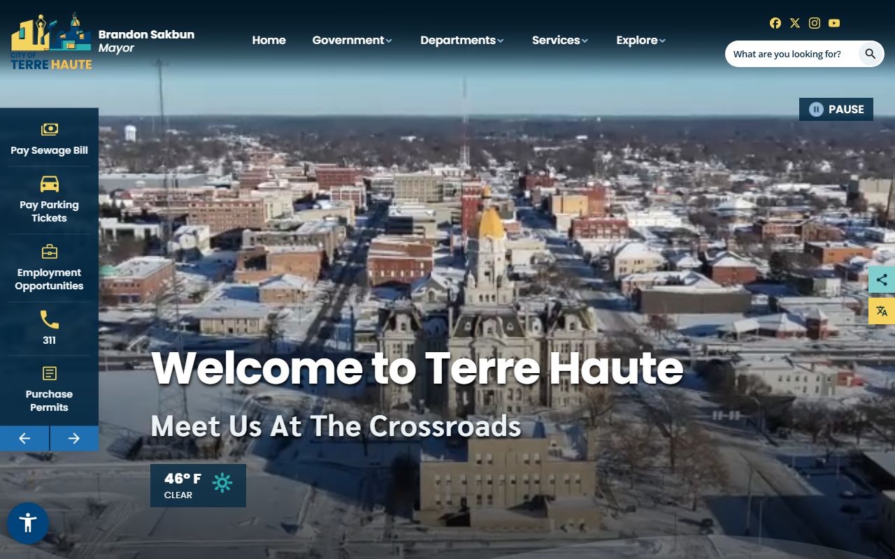 Terre Haute Vigo County court docket search portal