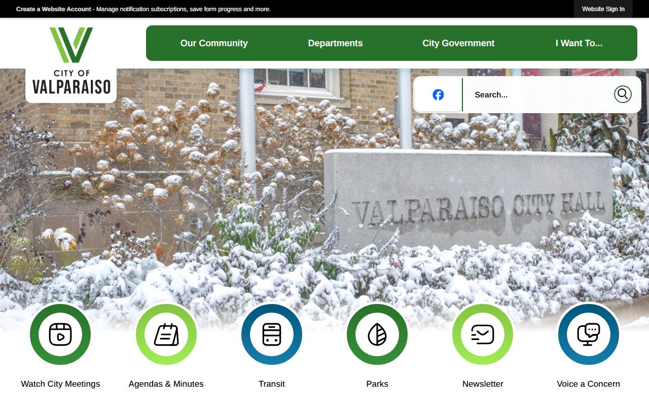 Valparaiso Indiana court docket information on city website