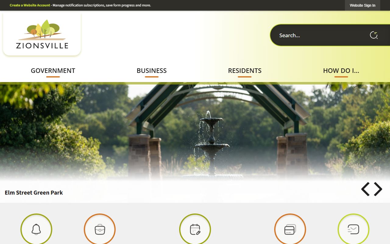Zionsville Indiana court docket resources on town website
