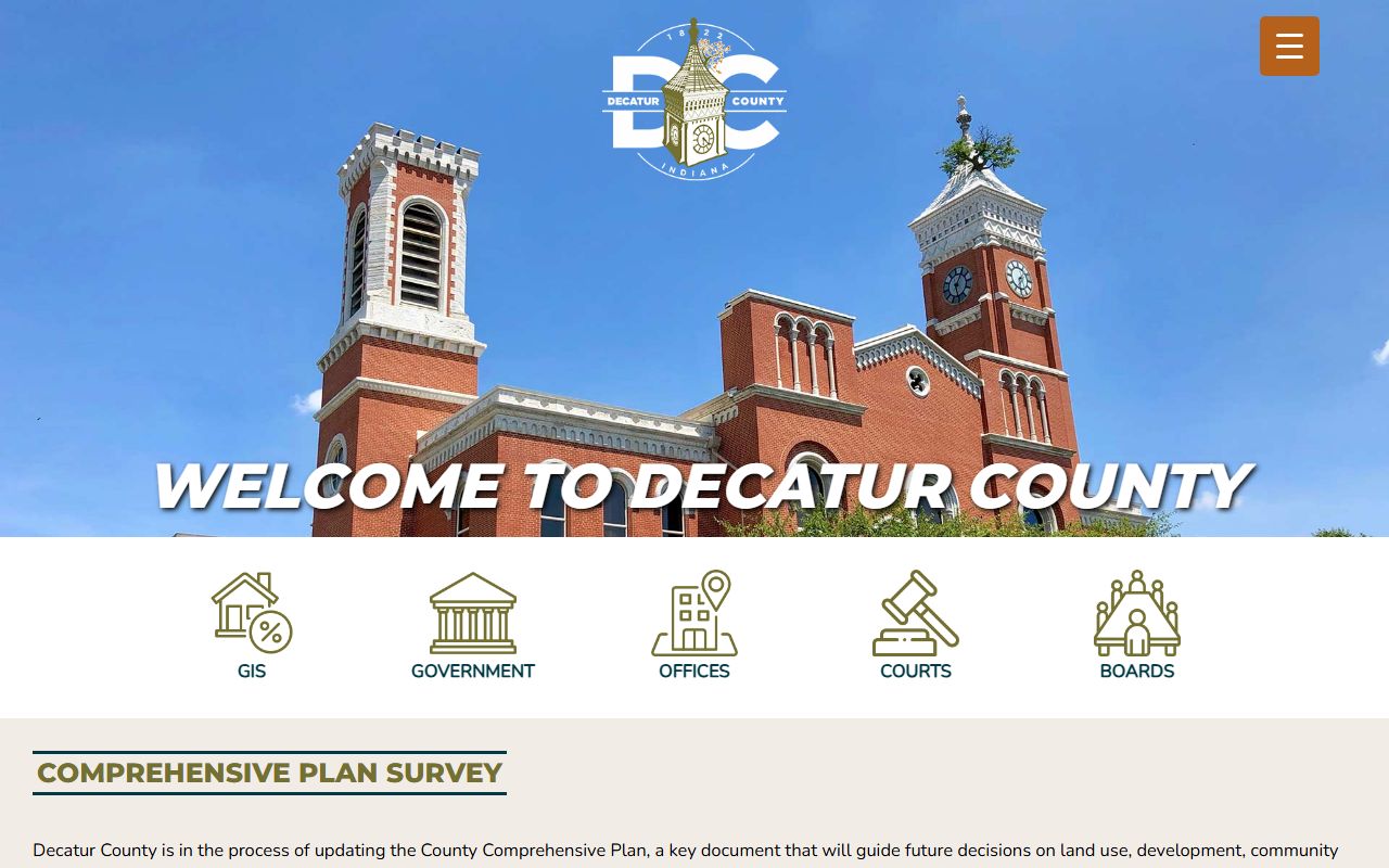 Decatur County Indiana court docket website
