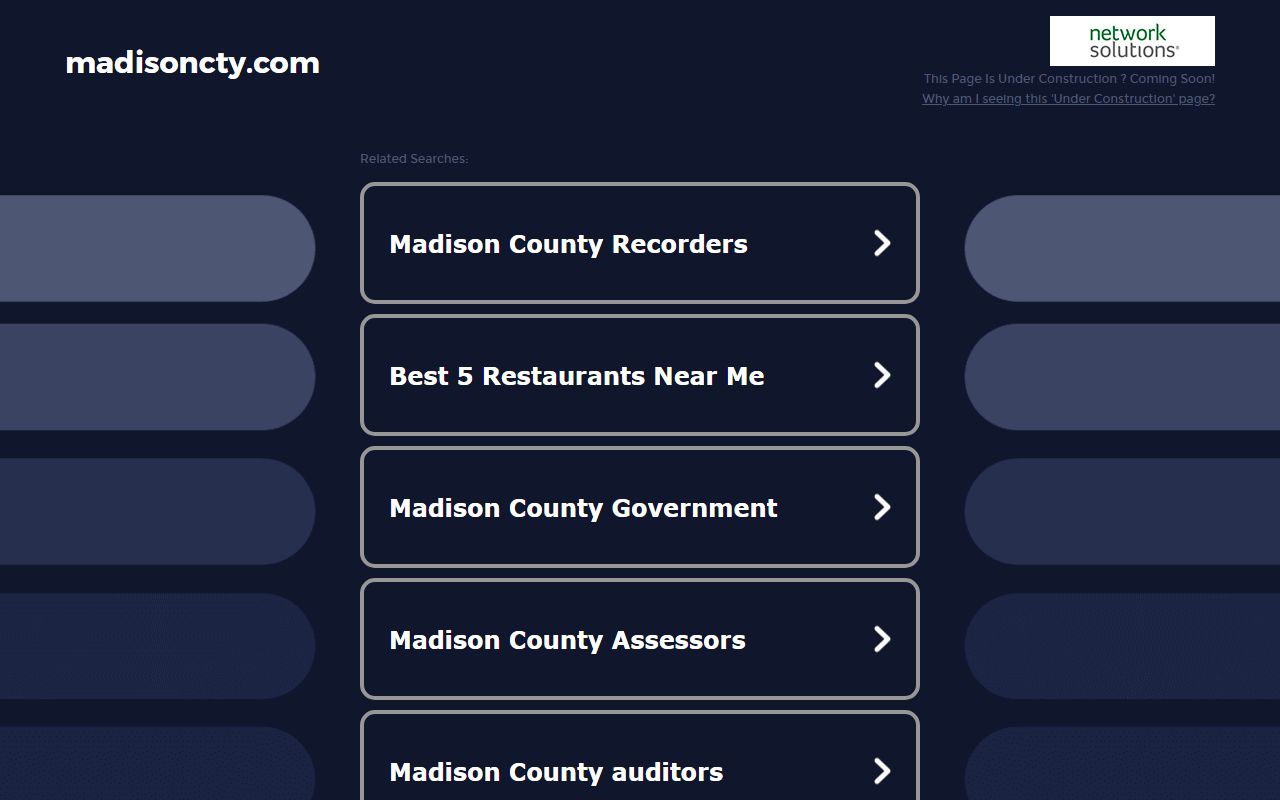 Madison County clerk of courts page for docket records