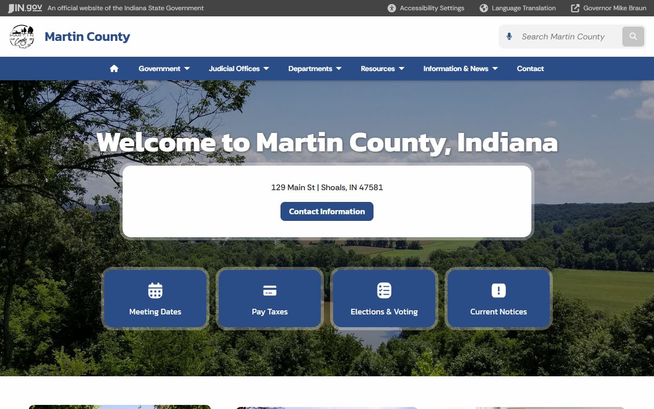 Martin County clerk of courts page for docket records