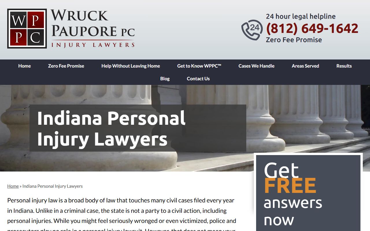 Posey County Indiana government homepage with links to court services