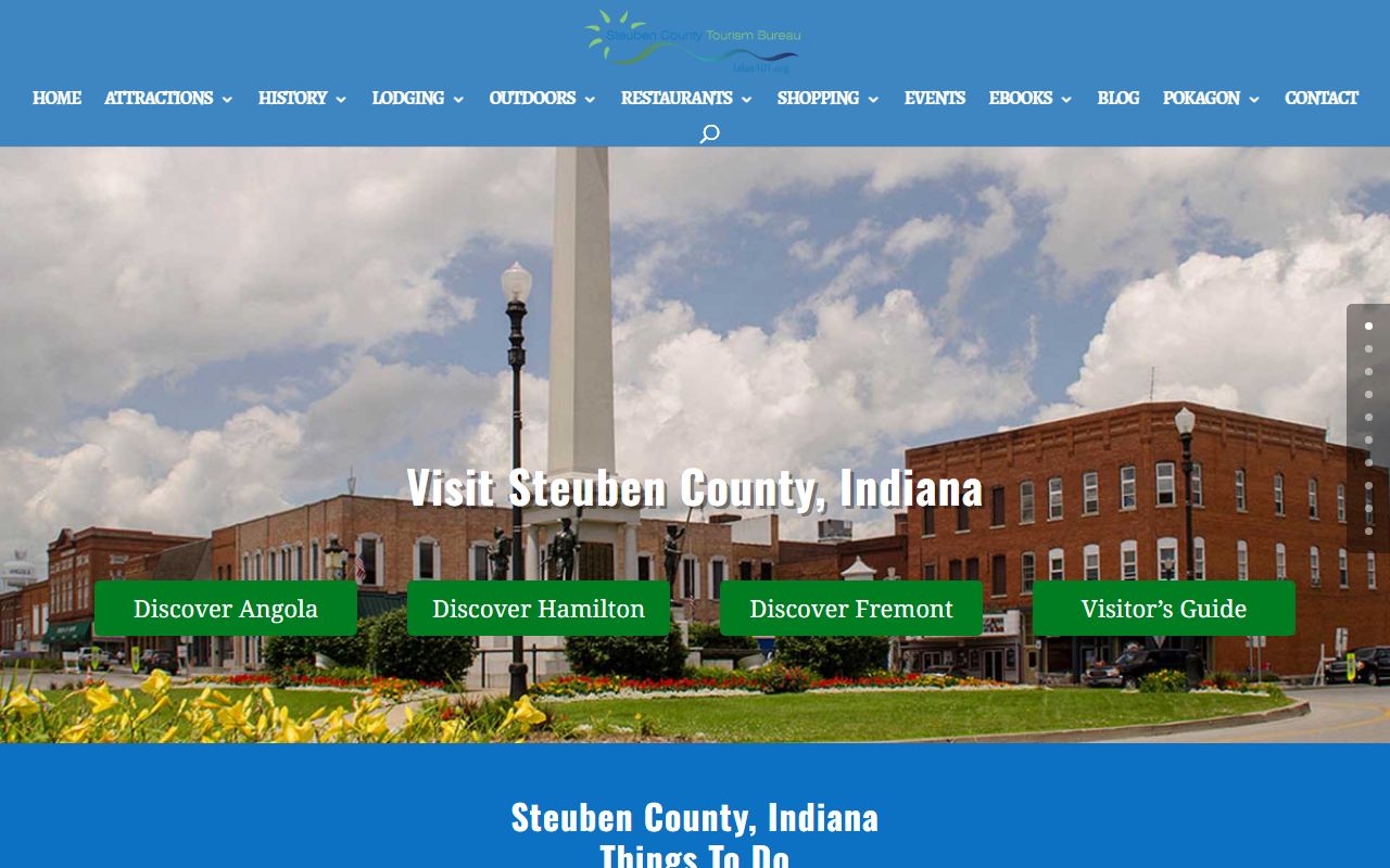 Steuben County Indiana government homepage court docket resources