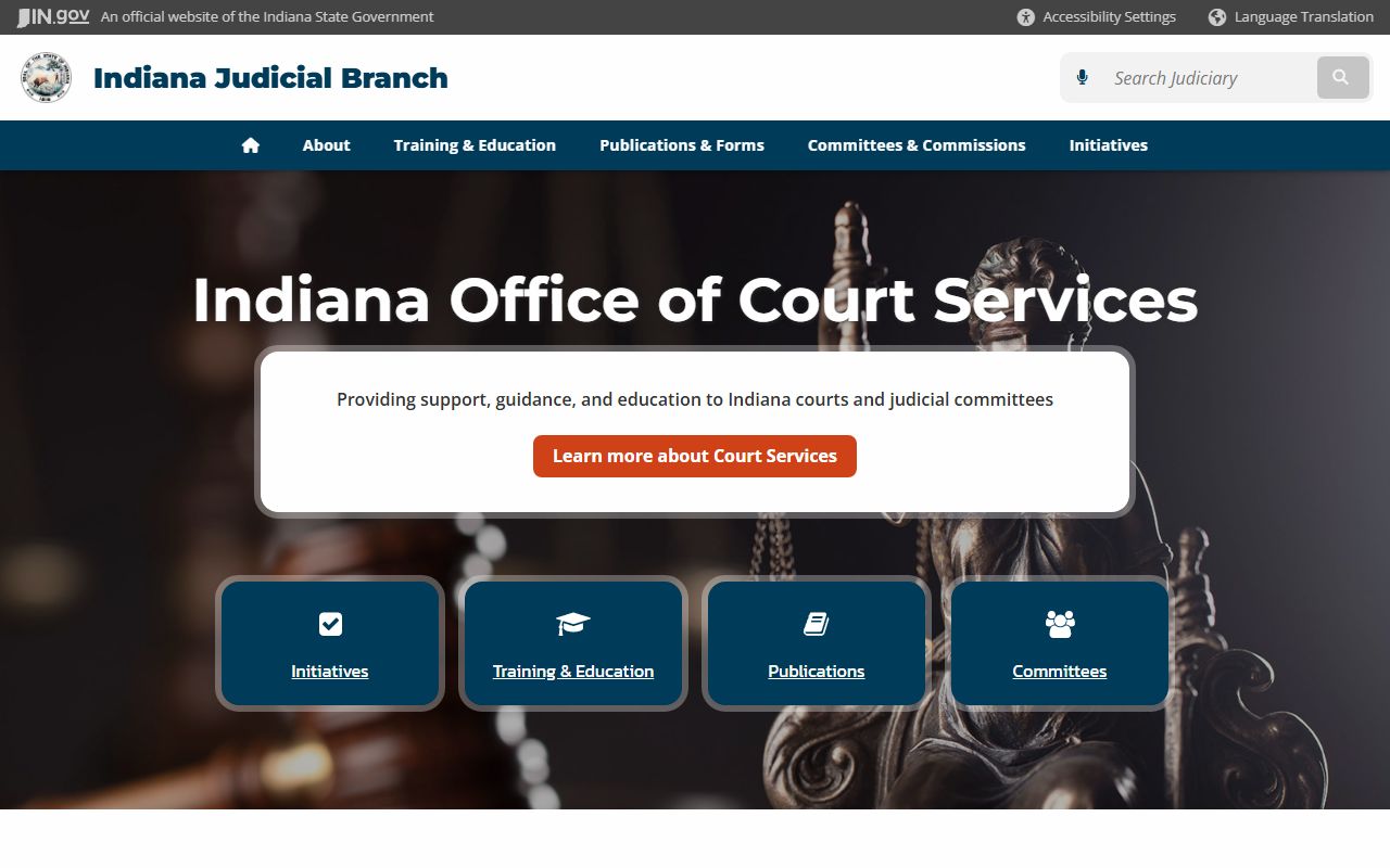 Indiana Office of Court Services court docket resources